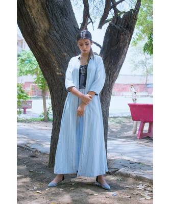 Powder Blue Multistyler Cape Set 5