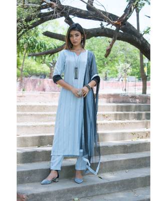 Powder Blue Suit Set 2