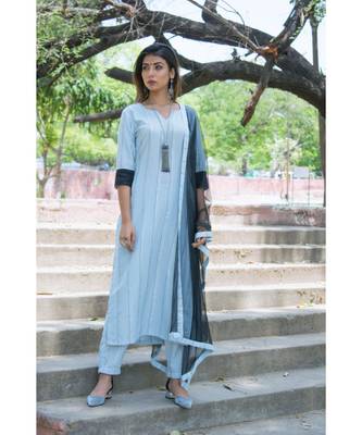 Powder Blue Suit Set 3
