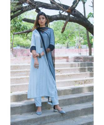 Powder Blue Suit Set 4