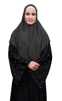Justkartit Chiffon Square Scarf Hijab Dupatta For Women (Off White, 100 * 100 Cm) 1
