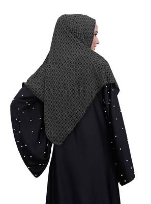 Justkartit Chiffon Square Scarf Hijab Dupatta For Women (Off White, 100 * 100 Cm) 5