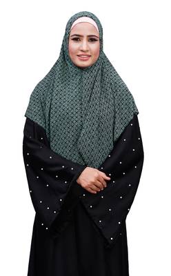 Justkartit Women'S Casual Wear Chiffon Square Scarf Hijab (Pista, 100 * 100 Cm) 1