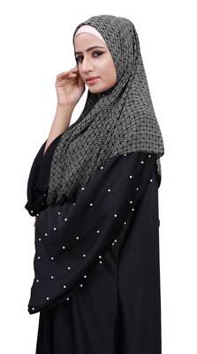 Justkartit Casual Wear Women Chiffon Square Scarf Hijab 4