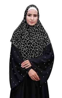 Justkartit Occasional Wear Chiffon Square Scarf Hijab For Women 2