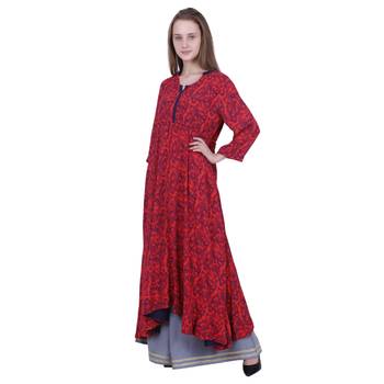 Multicolor Printed Georgette Kurti 2
