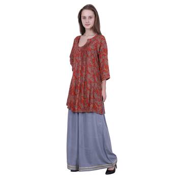 Multicolor Printed Viscose Kurti 1