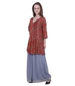 Multicolor Printed Viscose Kurti