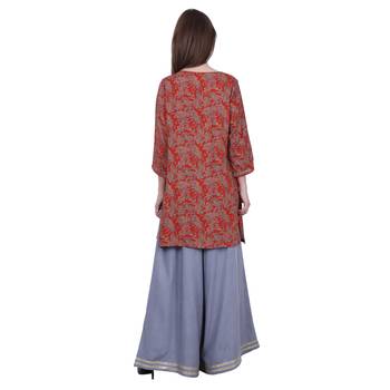Multicolor Printed Viscose Kurti 3