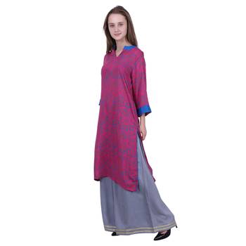 Multicolor Printed Viscose Kurti 3
