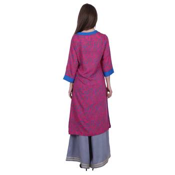Multicolor Printed Viscose Kurti 4