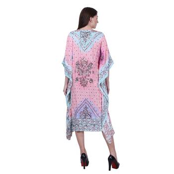 Pink Embroidered Silk Kurti  4