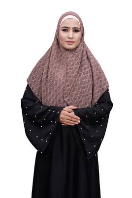 Justkartit Purple Color Daily Wear Women Chiffon Square Scarf Hijab 1