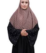 Justkartit Purple Color Daily Wear Women Chiffon Square Scarf Hijab