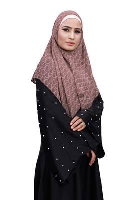 Justkartit Purple Color Daily Wear Women Chiffon Square Scarf Hijab 2