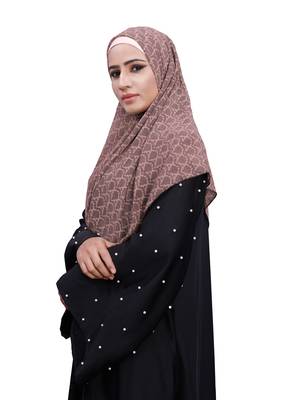 Justkartit Purple Color Daily Wear Women Chiffon Square Scarf Hijab 3