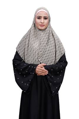 Justkartit White Color Daily Wear Chiffon Square Scarf Hijab For Women 1