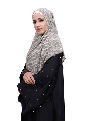 Justkartit White Color Daily Wear Chiffon Square Scarf Hijab For Women 3