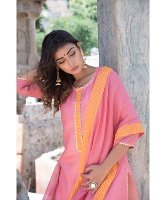 Peach Gharara Set 4
