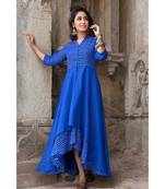 Blue Assymetric Dress