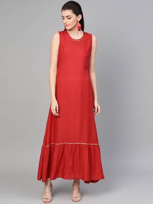 Black printed liva long-kurtis 4