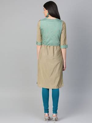 Teal plain liva kurtas-and-kurtis 2