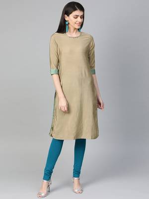 Teal plain liva kurtas-and-kurtis 3