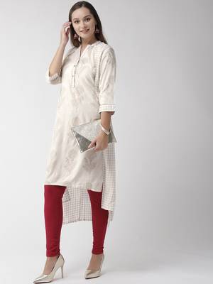 White printed viscose rayon kurtas-and-kurtis 4