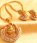 Beautiful Antique Pearl Lakshmi Necklace Set