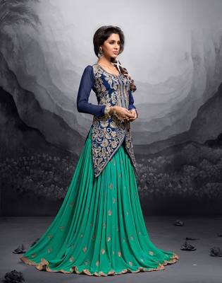 Multicolor multi resham work silk salwar 1