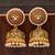 Maroon jhumkas