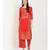 Red Yoke Design Kurta With Palazzo