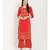 Red Yoke Design Kurta With Palazzo