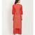 Red Yoke Design Kurta With Palazzo