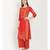 Red Yoke Design Kurta With Palazzo