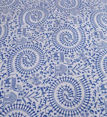 Blue Cotton Bed-Sheets 3