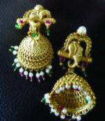 Gold earrings