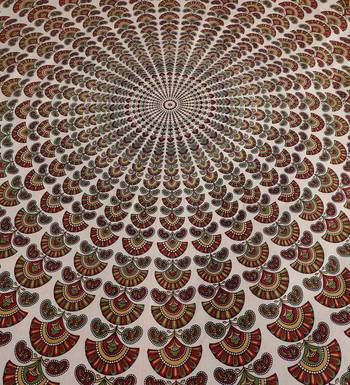 The Kanha 100% Cotton Rajasthani Print 200 Tc Double Bedsheet With 2 Pillow Covers,King Size 3