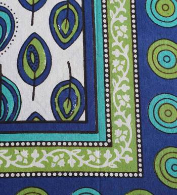 The Kanha 100% Cotton Rajasthani Print 200 Tc Double Bedsheet With 2 Pillow Covers, King Size 4