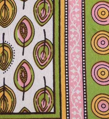 The Kanha 100% Cotton Rajasthani Print 200 Tc Double Bedsheet With 2 Pillow Covers, King Size 4