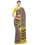 multicolour printed georgette designer saree with blouse