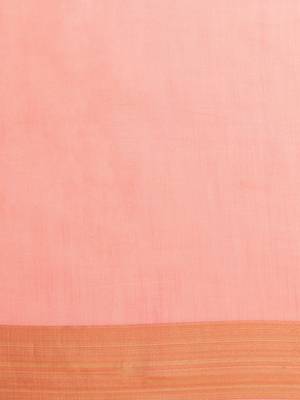 Pink printed faux georgette saree with blouse 3