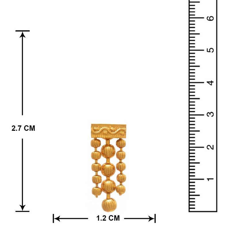 Gold Plated Multi Strands Necklace With Earrings Set For Women Ms141