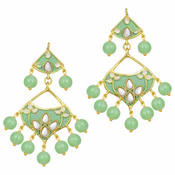 Kundan Meenakari Necklace Jewellery Set For Women 3
