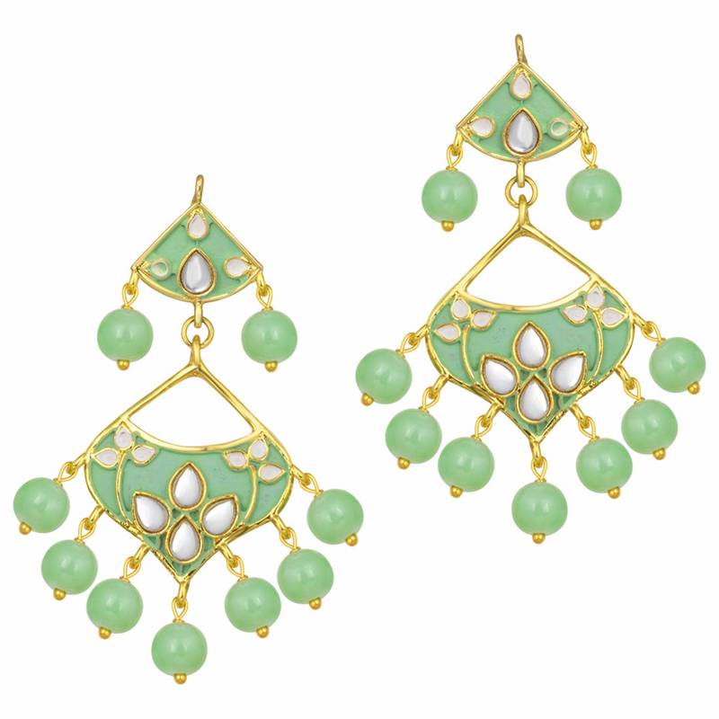 Kundan Meenakari Necklace Jewellery Set For Women