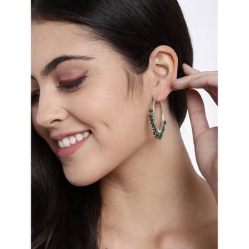 Silver Plated Pearl Chandbali Earring For Women 1