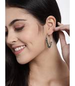 Silver Plated Pearl Chandbali Earring For Women