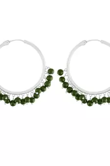 Silver Plated Pearl Chandbali Earring For Women