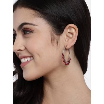Silver Plated Pearl Chandbali Earring For Women 1