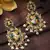 Traditional Navratri Gold Plated Lord Radha-Krishna Pearl Earrings For Women